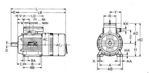 電機剎車(chē)整流器接線(xiàn)圖1