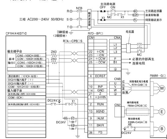 伺服電機接線(xiàn)圖